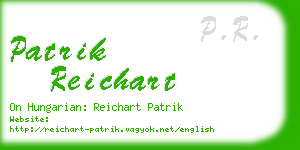 patrik reichart business card